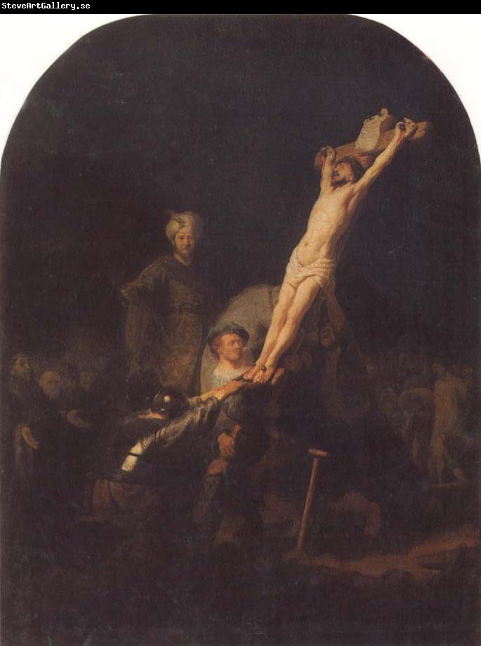 REMBRANDT Harmenszoon van Rijn The Raising of the Cross